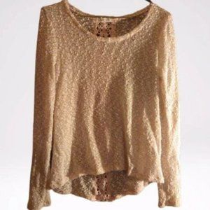 Aeropostale Long Sleeve See Through Shirt